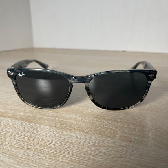 Ray-Ban RB2184 1252/R5 Sunglasses Gray Blue Translucent 57-18-145 Blue Lens READ main image 9